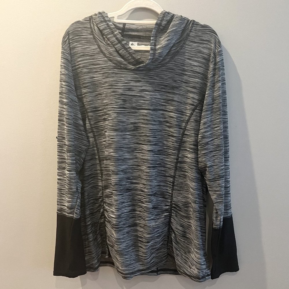 Reebok Light Weight Active Sweater - Gray / Blakc - Size 3X